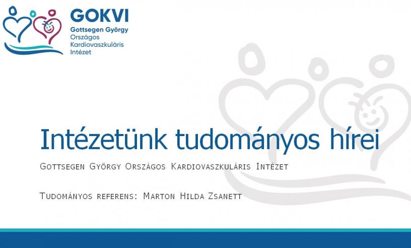 Intézetünk tudományos hírei