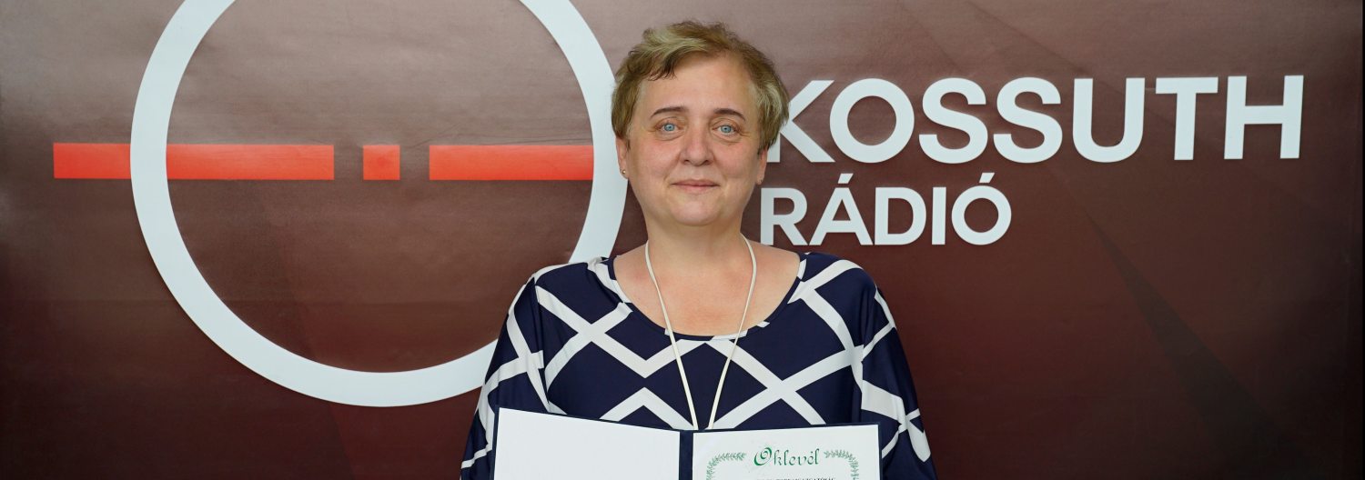 Polaneczky Judit a Kossuth Rádiónál a NAGYOK díjával